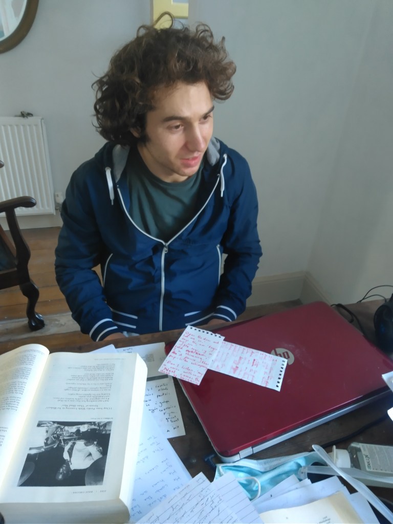 image of the author Ralph Hipps sitting at his desk. 